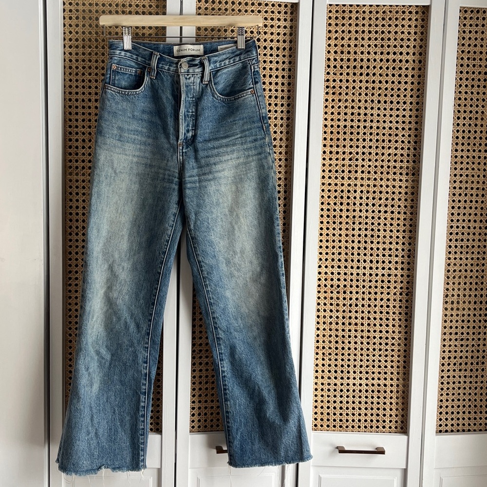Denim Forum FARRAH HIGH RISE WIDE LEG 25W 28L